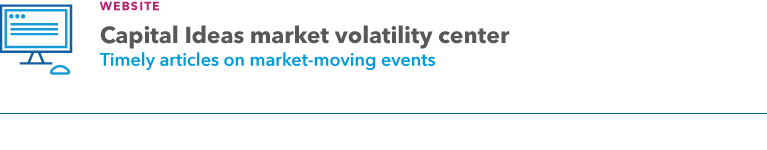 Graphic introduces the Capital Ideas market volatility center: Timely articles on market-moving events