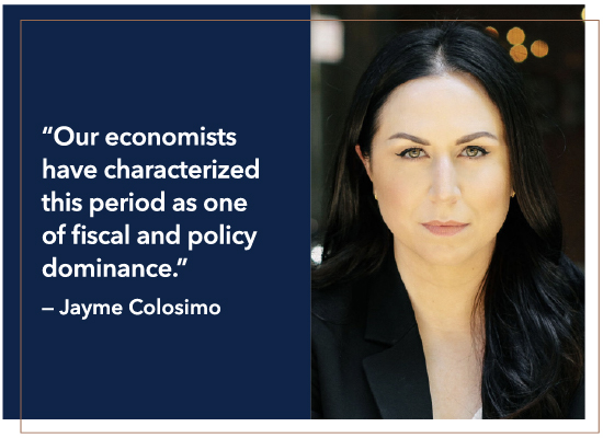 Jayme Colosimo: Our economists have characterized this period as one of fiscal and policy dominance.