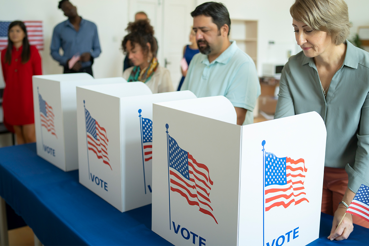 Voting booths