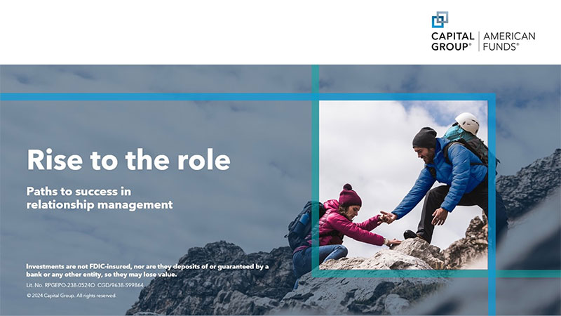 Title slide for the presentation Rise to the role: Paths to success in relationship management