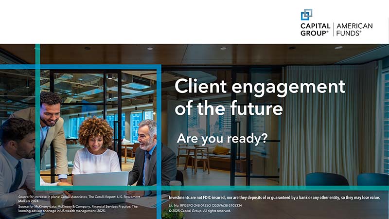 Title slide for the presentation Client engagement of the future, are you ready?
