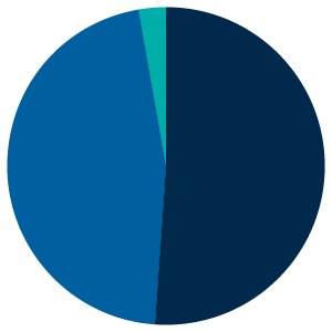 Growth and income pie chart